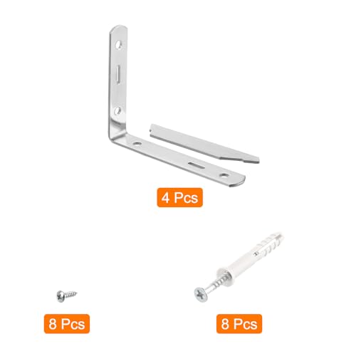 Support étagère pour fixer une table sans perdre d'espace au sol lot de 4 - 4