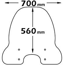 ISOTTA CLS340 KIT PARABREZZA COMPATIBILE VESPA ET ET4 LIBERTY 50 125 150 200