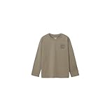 [ザ・ノース・フェイス] 長袖 カットソー ロンT L/S Small Square Logo Tee マッシュルーム 160