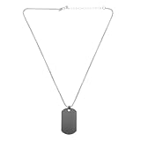 GALPADA Titanium Dog Tag Kette für Herren Personalisierbarer Anhänger mit Gravur Modisches für Männer Hochzeit Geburtstag Valentinstag Weihnachten