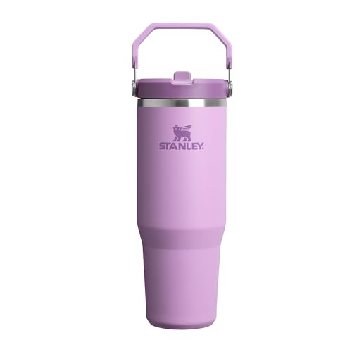 Stanley Flip Straw Tumbler 1.0 Gourde Avec Paille 0.89L - Froid Pendant 12 Heures - Gourde Isotherme - Sans BPA - Thermos Facile à Transporter - Va au Lave-Vaisselle - Lilac