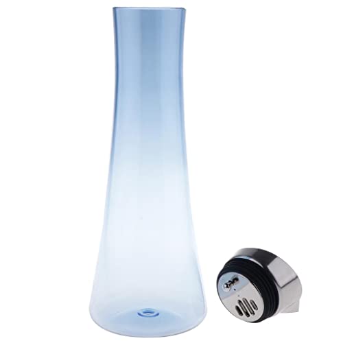 Jarra de cristal para zumo de agua, 1,6 L, color azul