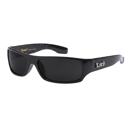 Image of Locs Mad Dog Hardcore Gangster Cholo Narrow Rectangular Sunglasses