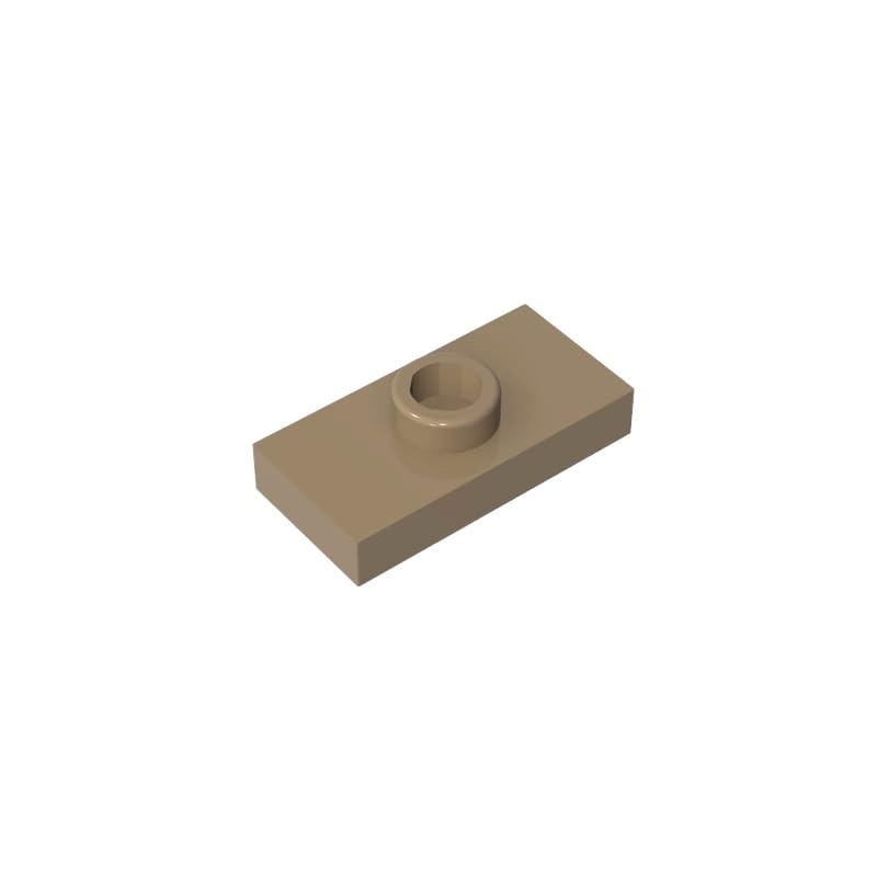 3794 Foundation Plate Special 1x2 with 1 Stud Without Groove, 50 PCS
