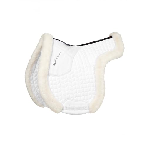 Tapis de selle LeMieux Merino+ Blanc pour briller lors de vos concours de Hunter et de saut