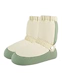 Daydance Teen Girls Women Ballet Booties Green Dance Slippers for Warm up