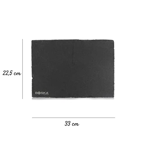 Boska Slate Serving Platter - Large Best For Cheese, Tapas, Bread, And Desserts Presentation - Board Slab With Non-Slip Feet - Cutting And Charcuterie Board - Dishwasher Safe #TOP4