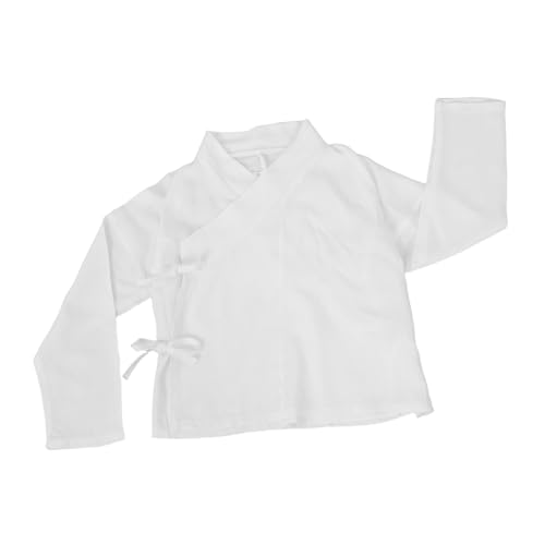 PartyKindom Children's Hanfu Inner Shirt White Shirt For Hanfu And Kimono Soft Breathable Undergarment For Cosplay And Stage Performances