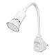 ADAKAT Steckdosenleuchte GU10, Schalter, Schwanenhals, incl. LED Spot