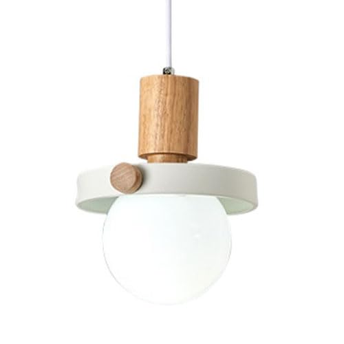 Lustre de plafond en verre blanc style industriel pour bar