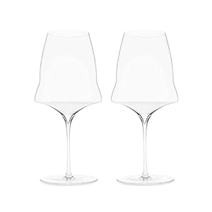 JOSEPHINE No 3 – Red – Red wine glasses – purely handmade – Set of 2