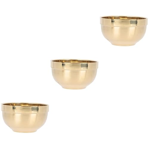 MUCKLILY 3pcs Thickened Double Stainless Steel Bowl for Home Dining and Kitchen Use Versatile Easy to Clean for Rice Soup and Salads for Restaurants and Hotels