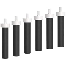 Nispira Activated Carbon Water Bottle Filter Replacement Compatible with Brita BB06 Hard Sided Stainless Steel and Plastic Bottle, 6 Packs