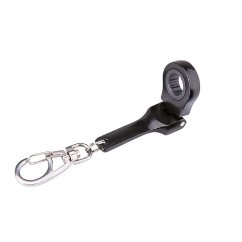 Michear Ratchet Spanner 180°Flex-Head Keyring Combination 10mm Portable Ratchet Ring Wrench (Black) - Image 2