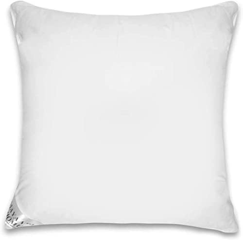 Mayaadi-Home MA90 Hoofdkussen 80x80 cm 1000 200 gr. Veren Donzen kussen 3-kamer 1200 G zachte ganzendons slaapcomfort overtrek 100% katoen 100% natuurlijk donskussen mensen met een allergie
