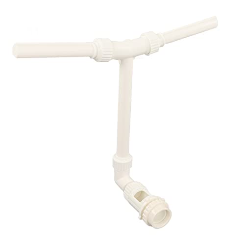 Fuente de Piscina Doble Cabeza con Flujo Ajustable para Piscinas Enterradas sobre Suelo y Estanques de SPA Cascada Aireador Rociador