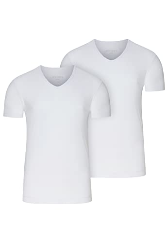 Jockey Microfiber Air V-Neck Shirt 2er-Pack in Weiß