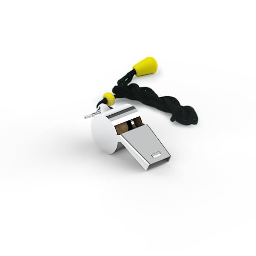 Wonapad Whistle, Stainless Steel Sports Whistles With Lanyard, Loud Crisp Sound Whistles Great For Coaches, Referees thumb #5