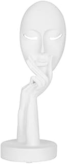 Woman Face Statues, Creative and Abstract Woman Faces Hands Statue Sculpture Face Art Statue Abstract Characters Mask Crafts Resin HandMade Ornaments Sculpture