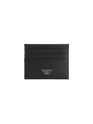 Emporio Armani Portacarte di credito eco con logo aquila Y4R173
