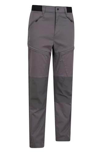 Mountain Warehouse Jungle Mens Trekking Trousers - Water-Resistant, UV Protect, Elastic Waistband, Bottoms - Spring Summer, Hiking & Outdoor Charcoal (Trekking Regular) Men's W36 - Image 3