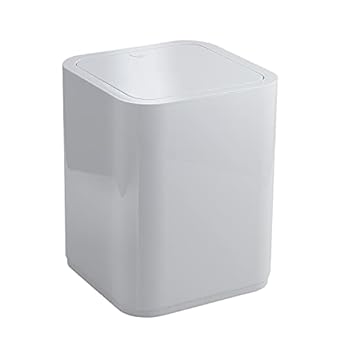Foto di Gedy G-Seventy Gettacarta, Misure e peso: 24,6X20X20 CM & 0,47 KG, Pattumiera bagno in resine termoplastiche, Finitura bianca, Design Matteo Thun, 2 anni di garanzia