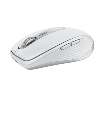 Logitech MX Anywhere 3 for Mac - Wireless, scorrimento rapido, ogni superficie, 4K DPI, pulsanti personalizzabili, USB-C, Bluetooth, compatibile MacBook Pro, MacBook Air, iMac, iPad - Grigio