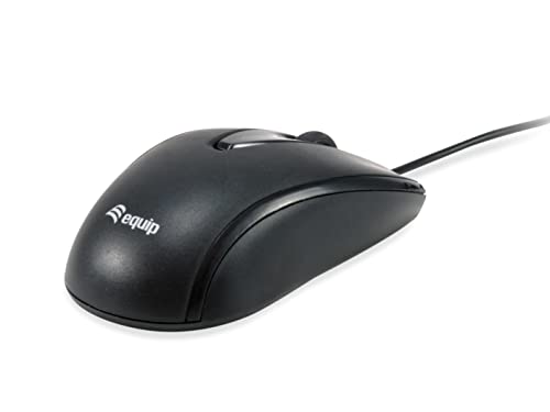 Equip 245114 Souris Optique avec Port USB Noir jusqu'Ă 1600 dpi