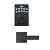 Amazon Basics Contemporary Electronic Keypad, Keyless Entry Door Lock Deadbolt with Handle Set, Key Pad Front Door with Knob, Contemporary Door Locks for Front Door, Door Handle, Matte Black, 1-Pack