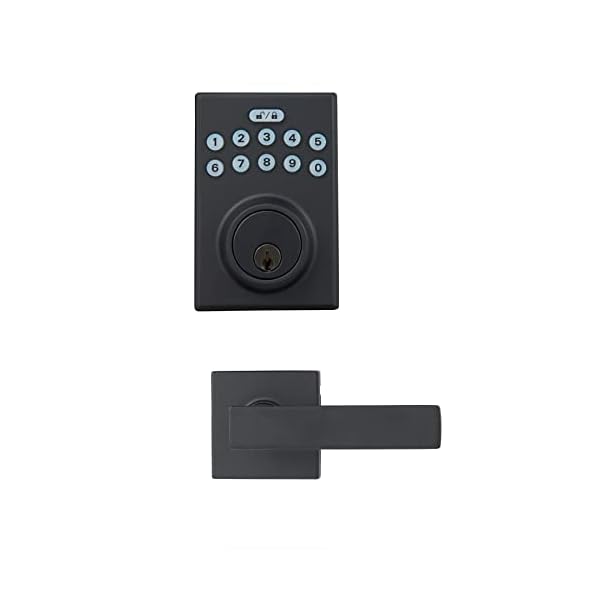 Amazon-Basics-Contemporary-Electronic-Keypad-Deadbolt-Door-Lock-With-Passage-Lever-Matte-Black-662-cm-x-1181-cm Amazon-Basics-Contemporary-Electronic-Keypad-Deadbolt-Door-Lock-With-Passage-Lever-Matte-Black-662-cm-x-1181-cm