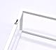 Galeara design Wandregal Metall Weiß mit Bambusholz SOTO - (Weiß, 42cm x 27cm x 12cm (1 cm Dicker Stahl))