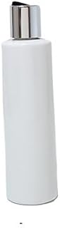 10 botellas de loción de plástico de 100 ml/150 ml/200 ml/250 ml con tapa de disco dorada, botella de champú cosmético de aceites esenciales (blanco plateado negro, plástico_250 ml)