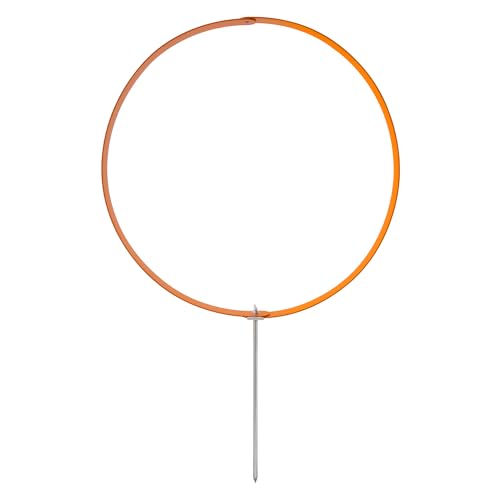 Navaris 3X Ring Agility Set Hunde klein und mittelgroß - 3er Hunde Agility Set - 3 Ringe für Hundesport Hundeparcour - Hunde Training Zubehör - Agility Hund Ringe - Orange