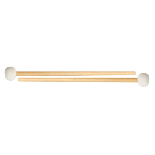 1 Pair Soft Felt Head Handle Drum Sticks Timpani Mallets #TOP3