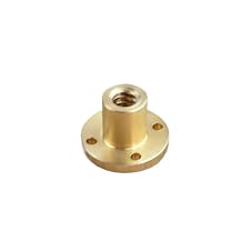 Ball Screw Nuts Metal 1pcs T16 Screw Lead Brass Nut TR16 Flange T-Type Trapezoidal Nut Pitch 4mm 3mm 8mmPitch 4mm Lead 8mm