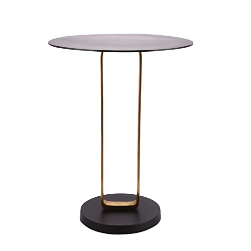 Image of Decor de Maison Brings Handcrafted Irwin'S Obsidian Table in Metal | Bed & Sofa Side Tables |End Table for Living Room, Bedroom, Office, Home Decor, Coffee Table (24 in Height)