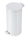 U-Group Ltd 30LPedal - Pattumiera con rivestimento galvanizzato, colore: Bianco