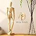 Drawing Manikin Wooden Mannequin Wood Artist Figure Doll Model with Flexible Posable Joints for Sketching Charcoal Home Office Desk Decoration Children Toys Gift 12''Female