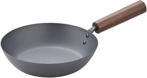 Tanabe Hardware No. 5212 Tsubame Craftsmen, My Commitment Iron Pot, Frying Pan, 9.4 inches (24 cm), Nitriding Treatment, Wooden Handle, Compatible with All Heat Sources (IH Compatible), Made in Japan