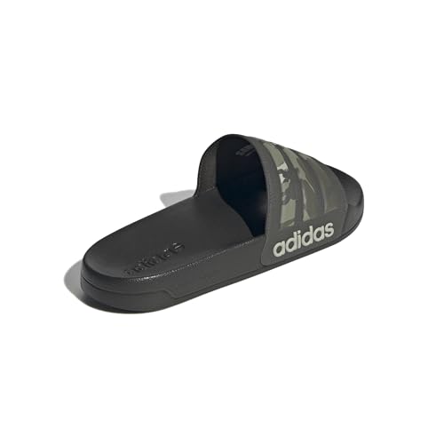 Image of adidas Unisex's Adilette Shower Sandal, Shadow Olive Putty Grey Olive Strata, 5.5 US