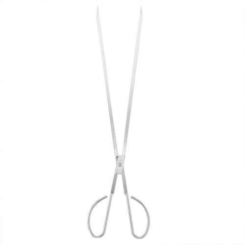 Yardenfun Pinzas Largas para Barbacoa de Acero Inoxidable 53 CM Pinza para Carbón Resistente para Cocina y Barbacoas al Aire Libre Clip para Carbón y Recogedor de Basura