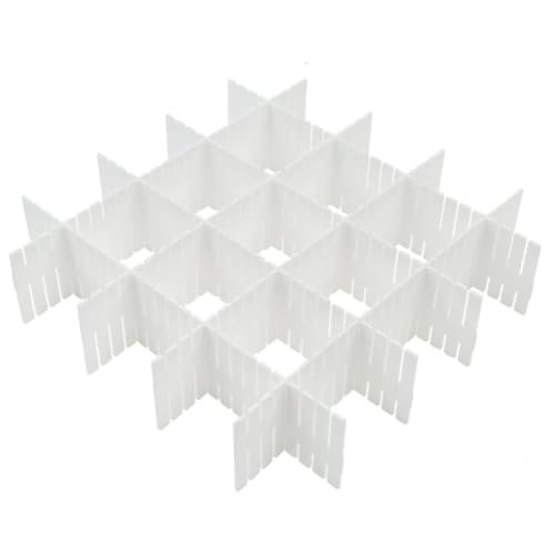 wenrescry Lot de 16 Séparateurs de tiroir 32×7 cm – Organiseur modulable, découpable et...