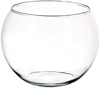 Vaso Aquário Redondo Grande Vidro 4,5 Litros Decoração