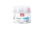 APP Premia Stucco universale bicomponente per metallo, plastica, alluminio | Stucco per carrozzeria con resina poliestere | Giallo chiaro | 0,6 Kg