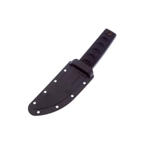 Image of Cold Steel Kyoto II 3-3 /8 inch Durable Compact 8Cr13MoV Stainless Steel Fixed Blade Drop Point Outdoor Hunting Utility Knife, 3 3 /8 inch Textured Kray-Ex Handle, Sheath Included