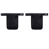 Vilgftyiet Garten-Werkzeugtasche und Schürze, Oxford-Stoff, multifunktionale Hüfttasche mit mehreren Taschen für Schnittwerkzeuge oder Serviceartikel, Schwarz, 2er-Pack