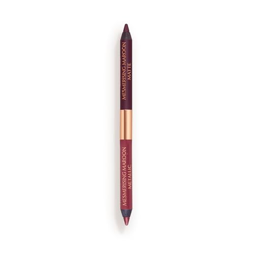 Charlotte Tilbury Magic Eyeliner - Waterproof Eyeliner Pencil with Matte & Metallic Finishes - Creamy, Blendable Formula with Up to 16HR Wear - Smudge & Humidity Proof - Mesmerizing Maroon