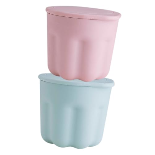 SOLUSTRE 2 Sets Makeup Brush Cleaning Bowl Silicone Beauty Tool Cleaner Kit for Brush Rinsing and Cleaning Cleaner