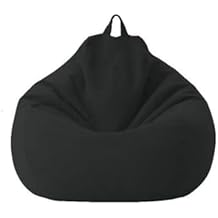 Lazy Sofa Cover, Bead Cushion, Beads, Unfilled Bed, Washable, Handheld, Lying Solid, Plain, Lightweight, Sticky Beanbag Cover, Portable, Fatigue, Adult, Soft, Living Alone, Removable Seat