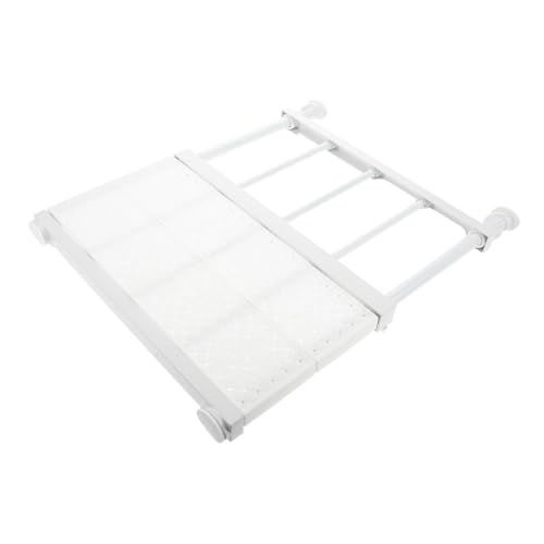 OFFSCH Expandable Adjustable Tension Rod Shelf for Closet and Cabinet Storage No-Drill Installation Versatile Divider Rack for Wardrobe Organization